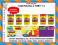 Play-Doh Kolorowe ciastoliny 6 tub 780gr 2+ TYCHY