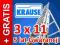 Drabiny drabina aluminiowa 3x11 KRAUSE + GRATIS