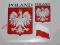 Naklejki Nalepeki Polska Poland Orzeł flaga zestaw