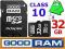 32GB CLASS 10 GOODRAM KARTA PAMIĘCI MICRO SD +ADAP