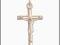 ZŁOTY pr.585 KRZYŻ JEZUS CHRYSTUS BIAŁE ZŁOTO
