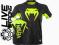 Venum Hurricane X Fit koszulka czarna - neon L
