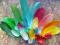 PIÓRA piórka mikro MINI 2-9cm Ozdoby kolory