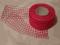 WSTĄŻKA SIATKA  DŁ 10m   szer. 4,5CM  ciemny róż