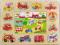 BRIMAREX Drewniane Puzzle Samochody