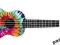 KALA TIE DIE PROFESJONALNE UKULELE flower power :)