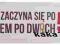 TABLICA JAK Z PRL- u, ŻYCIE ZACZYNA SIĘ PO 50-tce