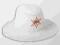 SAUNA KAPELUSZ CZAPKA DO SAUNY - BIAŁA SHERIFF