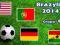 Zestaw flag Grupa G 150x90 cm MŚ Brazylia 2014