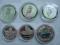 zestaw 6 różnych monet