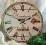 Zegar Mendocino Retro Vintage Shabby Chic