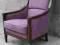 Piekny,stylowy fotel ludwikowski,okazja! fiolet