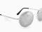 OKULARY PRZECIWSŁONECZNE LENONKI SREBRNE LUSTRZANE