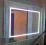 Lustro podświetlane LED1U/60x50 Efektowne , Jasne