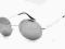 OKULARY PRZECIWSŁONECZNE LENONKI SREBRNE LUSTRZANE