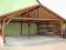 GARAZ DREWNIANY DWUSTANOWISKOWY 6,4x5,6m  WIATA