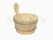 SAUNA - Ceber drewniany + chochla Sawo - 4 L