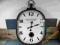 ZEGAR WIELKI METALOWY KOLONIALNY 92CM DUŻY WISZĄCY