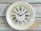 ZEGAR METALOWY OKRĄGŁY WISZĄCY 32CM BIAŁY