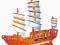 PUZZLE DREWNIANE 3D PRZESTRZENNE ŻAGLOWIEC CHIŃSKI
