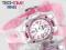 Różowy Zegarek dla Dziewczynki - Wodoszczelny