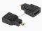 REDUKCJA ADAPTER gniazdo HDMI - wtyk mikro HDMI