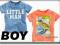 NEXT WIOSNA T-SHIRT SHORT DINO/LITTLE MAN 3-4 L