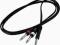 KABEL 6,3mm STEREO jack - 2x 6,3mm jack-mono