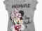 DISNEY MINNIE MOUSE BLUZKA T-SHIRT SZARA _104