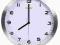Aluminiowy ścienny zegar kwarcowy