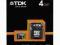 TDK MICRO SD 4GB Class 4 + ADAPTER Wysyłka 24h