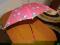 parasol różowy dla dziewczynki