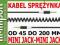 Kabel  AUDIO sprężynka Jack-Jack 3,5mm wtyk-wtyk