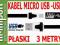 Płaski 3 metrowy Kabel MicroUSB Samsung Sony Nokia