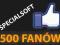 500 REALNYCH FANÓW, FACEBOOK FANPAGE! FV, FANI