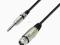 Kabel mikrofonowy 6,3mm Jack mono/XLR żeński 10M