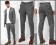 S01622 ASOS SPODNIE SKINNY FIT SUIT TROUSERS W36