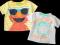 REBEL 2 KOSZULKI T-SHIRTY MAŁPKA ELMO 9-12m 80cm