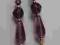 Długie fioletowe KOLCZYKI - POMÓŻ ZWIERZĘTOM!