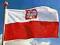 BANDERA FLAGA POLSKI Z GODŁEM 120x80 MASZT TUNEL