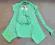M&amp;Co* tunika bluzka *MINT* z szalem / r.122