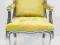 Regency Krzesło z Podłokietnikami Żółte