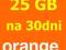 25 GB Internet Na Kartę Orange Free ważne 30 dni