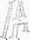 Krause STABILO drabina przegubowa 4x3 szczeble