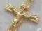 PIĘKNY KRZYŻYK GRAWEROWANYZ Z JEZUSEM ZE ZŁOTA !!! PIĘKNY KRZYŻYK GRAWEROWANYZ Z JEZUSEM ZE ZŁOTA !!!