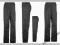 D1125 ŚWIETNE WYGODNE CZARNE SPODNIE CAMPRI R.110