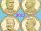 # Prezydenci USA- 2013- komplet P lub D szt 4