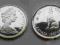 KANADA 50 CENTS 1967 SREBRO Canad Centennial, WOLF