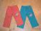 DWIE PARY FAJNYCH SPODNI NA LATO R.110 stan BDB