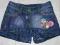 ŚLICZNE SPODENKI SZORTY JEANSOWE 11L 146